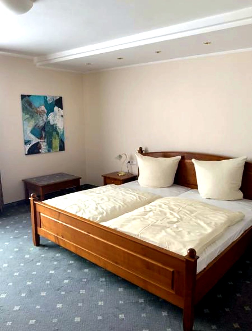 Doppelzimmer mit Doppelbett im Da' Amici Horstmar